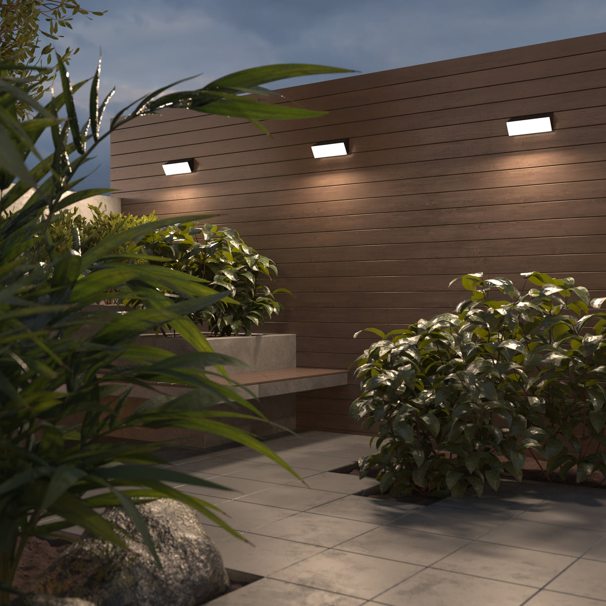 Brick LED Outdoor Wall Light – Graphite, 20W, IP54 by Maytoni – view 2