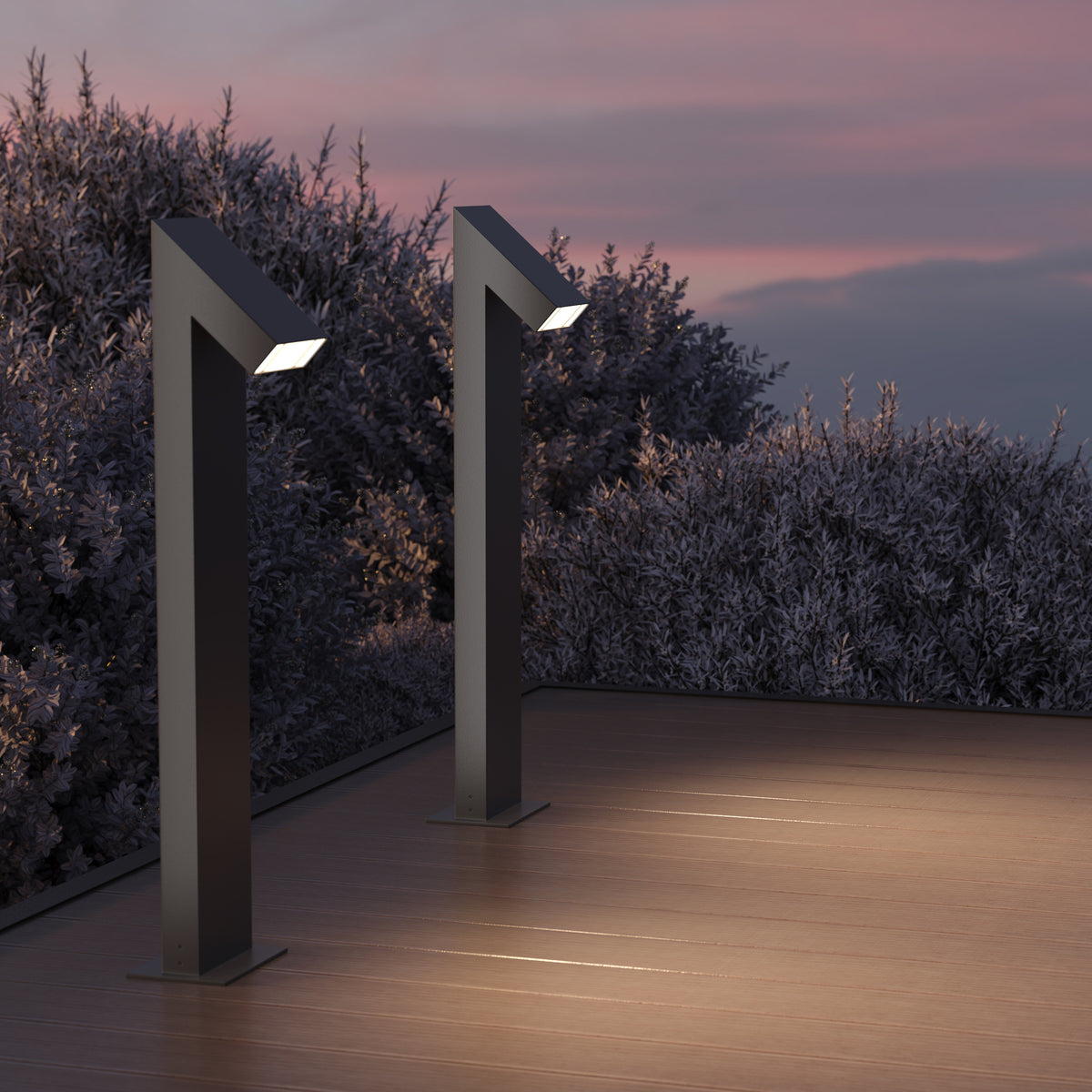 Guss LED Outdoor Bollard Light – Graphite, view 2
