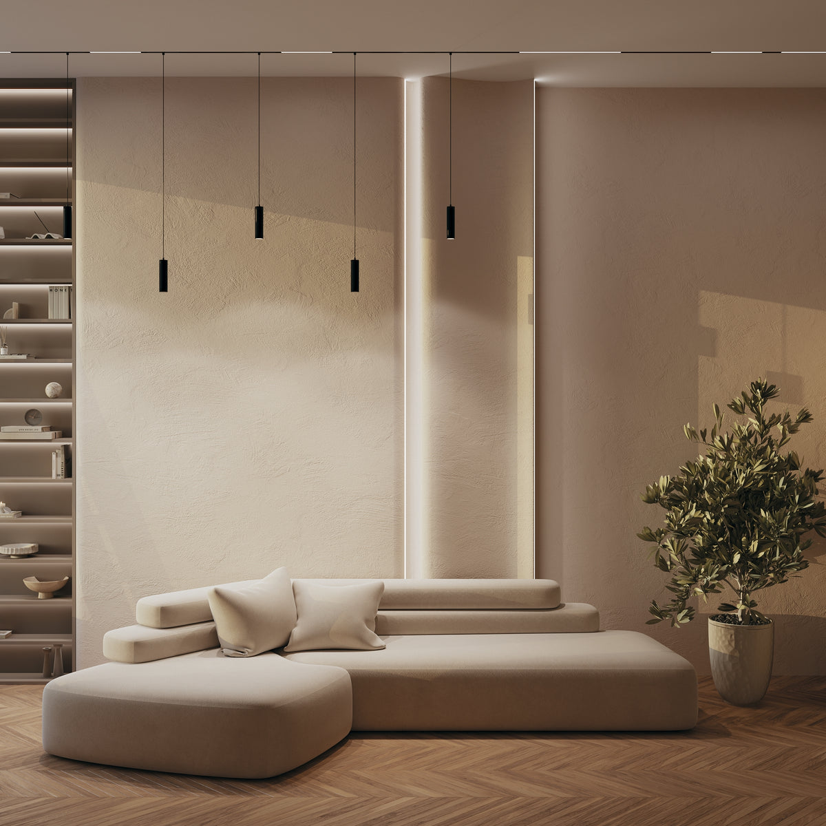 Focus LED Pendant Exility magnetic track light by Maytoni – view 2